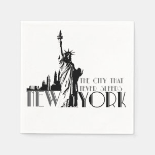 Serviette En Papier Amour New York