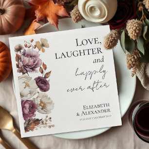 Serviette En Papier Amour, rire et bonheur toujours après Mariage