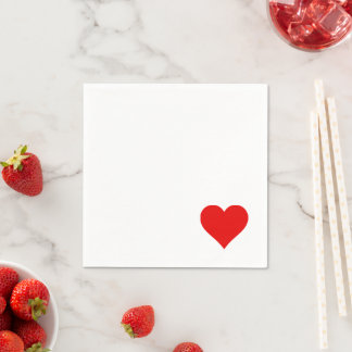 Serviette En Papier Amour - Serviettes Coeur