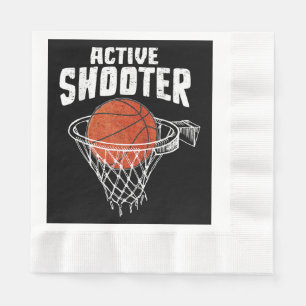 Serviette En Papier Amoureux de basket-ball tireur actif Hommes Femmes