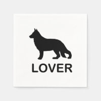 Amoureux de Berger Allemand avec Silhouette