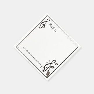 Serviette En Papier Amoureux de la musique