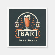 Amusant Bar Belly Bière, Logo Beer Mug