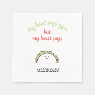 Serviette En Papier Amusant Gym entraînement Motivation