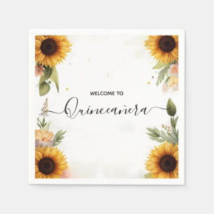 Serviette En Papier Amusant Joy Lily Twin Double Joint Quinceanera