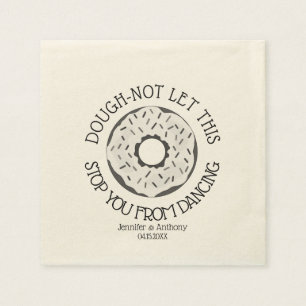 Serviette En Papier Amusant moderne blanc laqué Mariage de traitement 