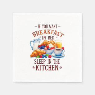 Serviette En Papier Amusant Petit Déjeuner Conception de nourriture