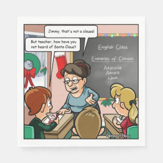 Serviette En Papier Amusant Santa Claus jeu de Noël