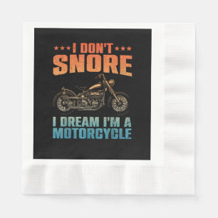 Serviette En Papier Amusante Conception De Moto Pour Hommes Femmes Mot