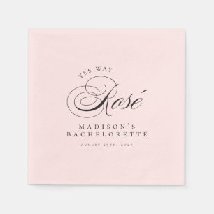Serviette En Papier Amusante fantaisie Oui Rosé Way Bachelorette