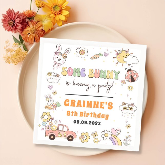 Serviette En Papier Amusante fête d'anniversaire de Pâques Super (Créateur téléchargé)