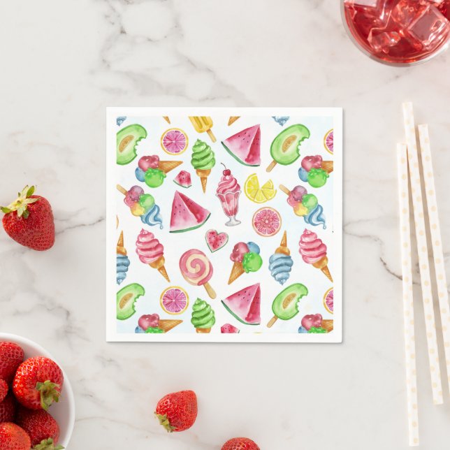 Serviette En Papier amusement au soleil (En situation)