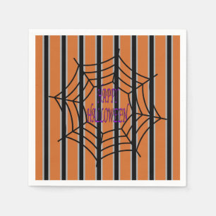 Serviette En Papier Amusement et fantaisie Halloween Spider Webs