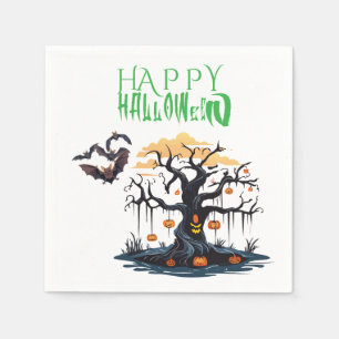 Serviette En Papier Amusement Halloween personnalisable