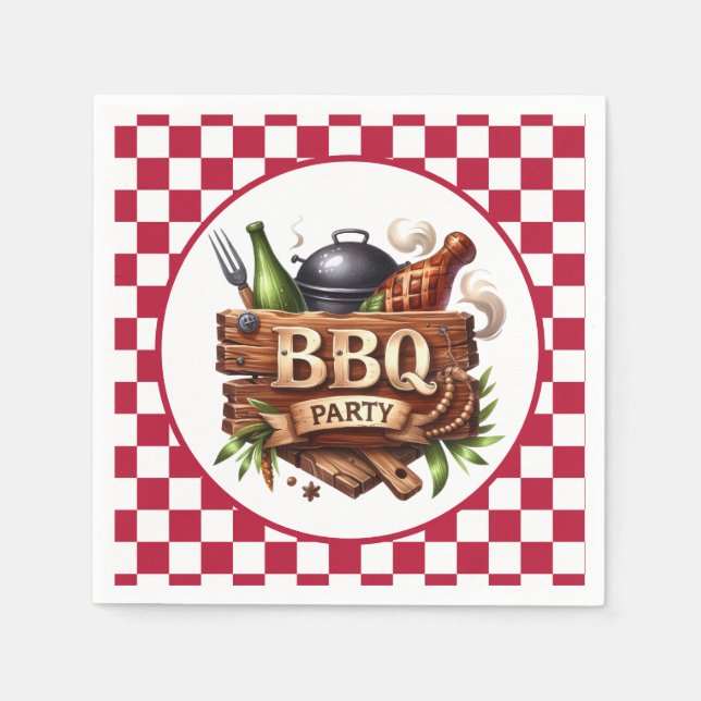 Serviette En Papier Amusez-vous à n'importe quel but BBQ party (Devant)