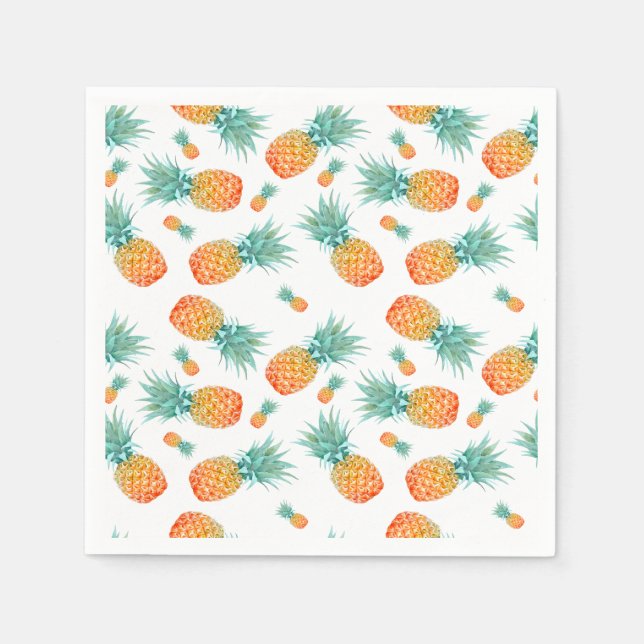 Serviette En Papier Ananas (Devant)