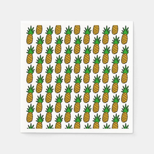 Serviette En Papier Ananas (Devant)