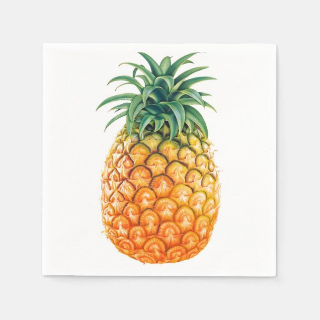 Serviette En Papier Ananas (Devant)