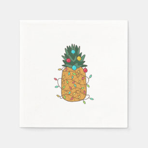 Serviette En Papier Ananas de Noël tropical