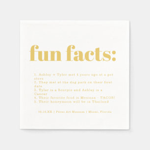 Serviette En Papier Ananas minimal moderne   Fun Facts Mariage