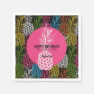 Serviette En Papier Ananas Sauvage et Sucré