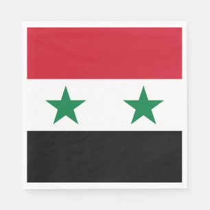 Serviette En Papier Ancien drapeau de Syrie