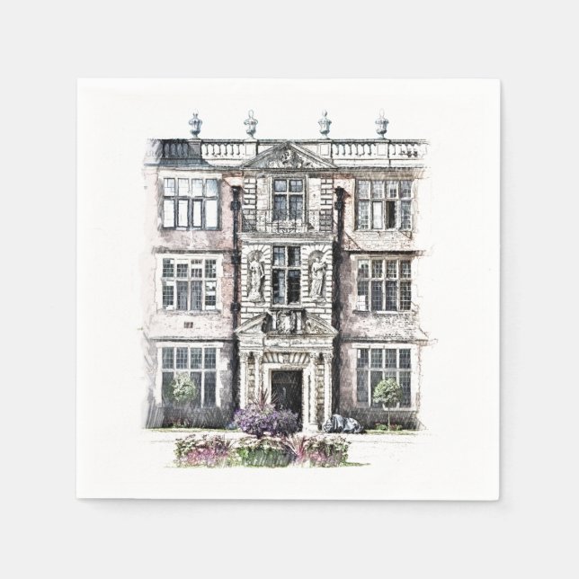 SERVIETTE EN PAPIER ANCIENNE ANGLETERRE (Devant)