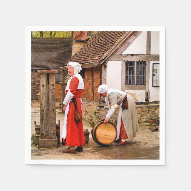 SERVIETTE EN PAPIER ANCIENNE ANGLETERRE (Devant)