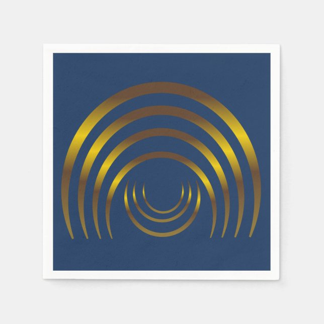 Serviette En Papier Anciens Aliens Crop Circle Gold (Devant)