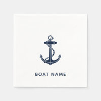 Ancre nautique Marine Nom du bateau bleu Livre per