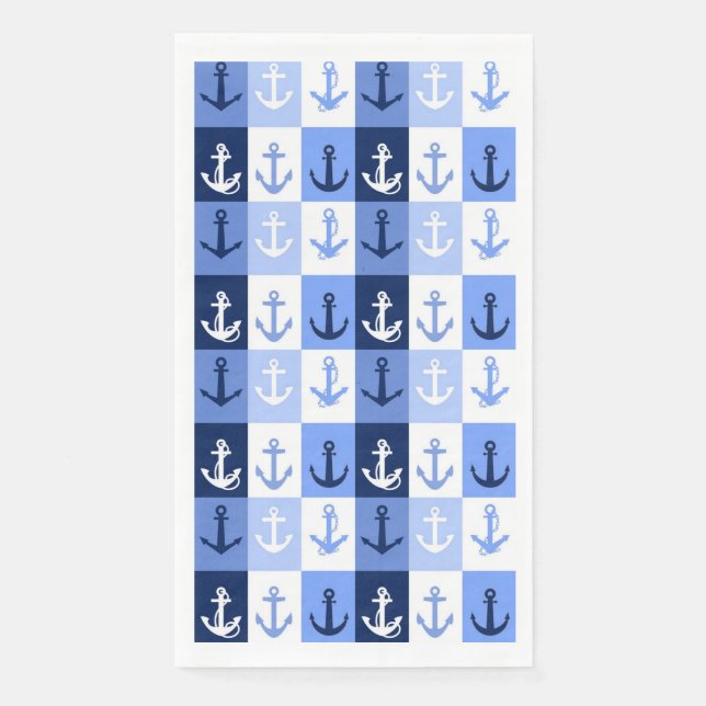 Serviette En Papier Ancres (Devant)