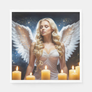 SERVIETTE EN PAPIER ANGE - ANGES