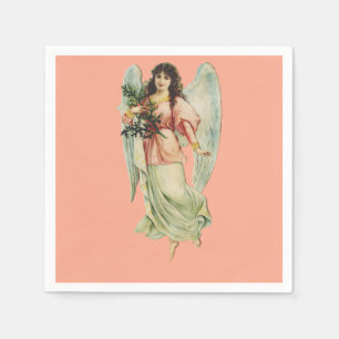 Serviette En Papier Ange Gardien Divine Vigilance & Grâce Art