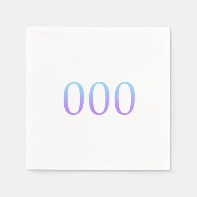 Serviette En Papier Angel Numéro 000 - Unicité (Devant)