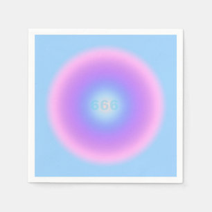 Serviette En Papier Angel Numéro 666 Reflect - Angel Numbers Gradient