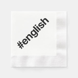 SERVIETTE EN PAPIER ANGLAIS