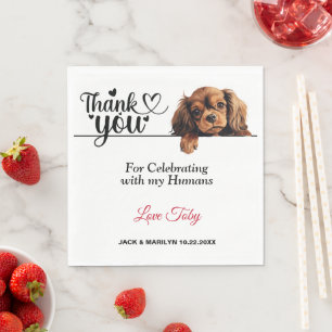 Serviette En Papier Anglais Toy Spaniel Papier Napkins