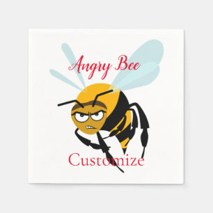Serviette En Papier Angry Bee Thunder_Cove