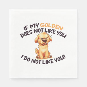 Serviette En Papier Angry Golden - Design unique