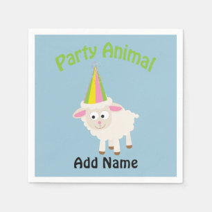 Serviette En Papier Animal de fête ! Agneau