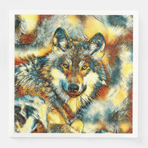 Serviette En Papier AnimalArt_Wolf_20170601_by_JAMColors