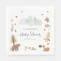 Animaux à l'aquarelle Fête de bébé automnale Papie