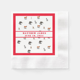 Serviette En Papier Animaux agressés Baby shower à thème