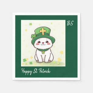 Serviette En Papier Animaux Chanceux déguisés - Drôle de St Patrick