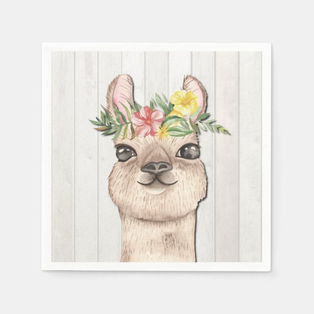 SERVIETTE EN PAPIER ANIMAUX DE FÊTE (Devant)