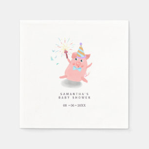 Serviette En Papier Animaux de la ferme porcine Porc Cour de ferme