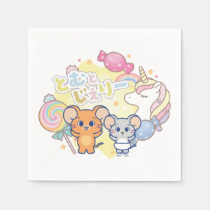 Serviette En Papier Anime Magique Candyland avec Jerry et Tuffy