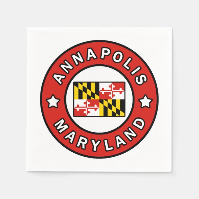 Serviette En Papier Annapolis Maryland (Devant)