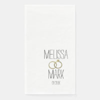 Anneaux de mariage simples en faux or