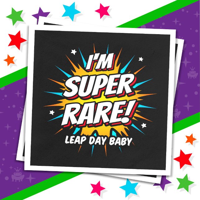Serviette En Papier Année bissextile Anniversaire 29 février Jour biss (Créateur téléchargé)